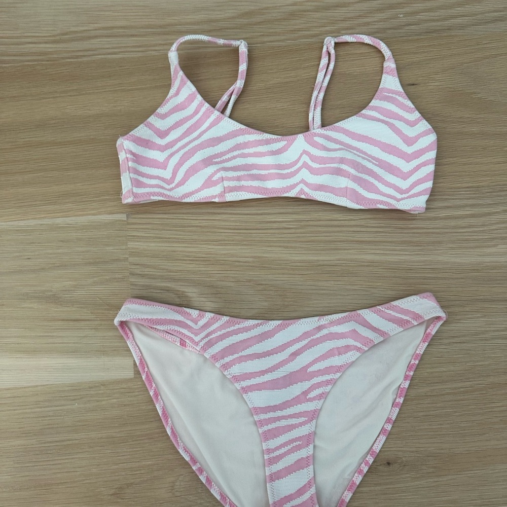 Triangle zebra punch swimsuit maci size small